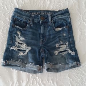 demin mom shorts, American Eagle